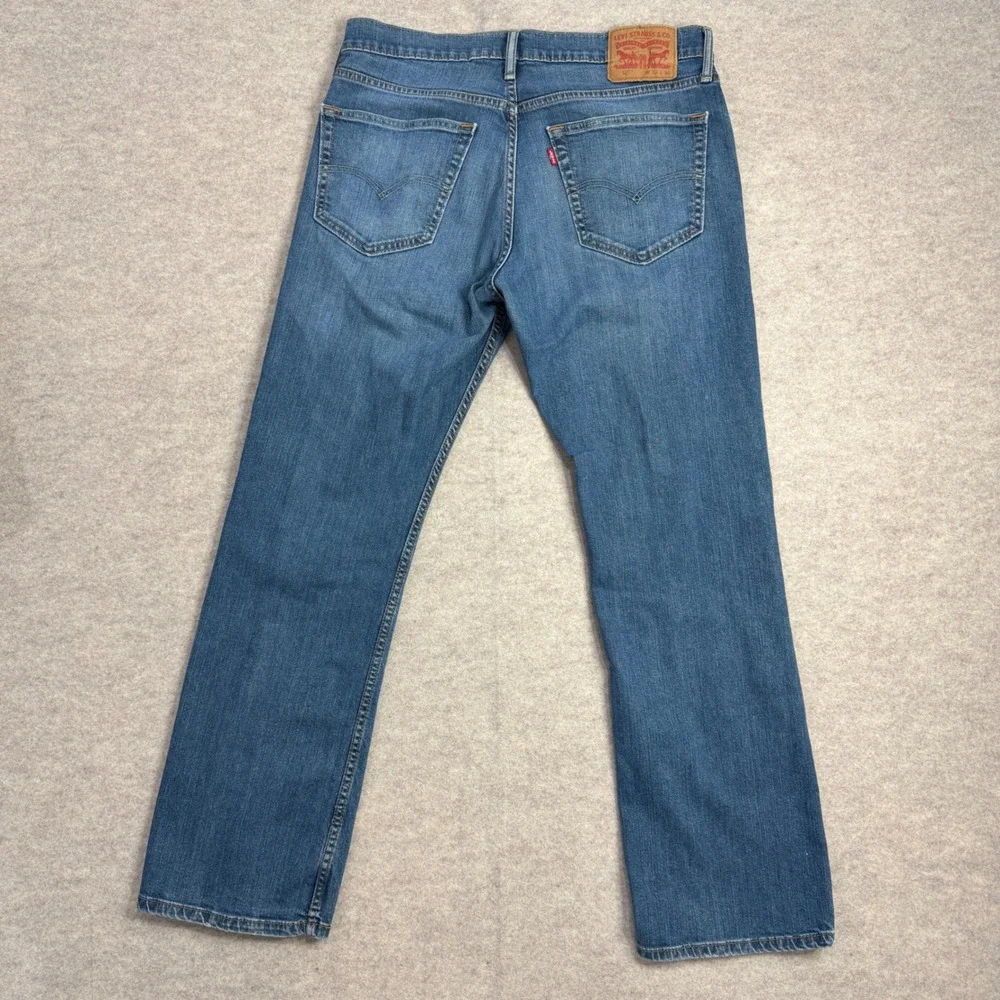 Levis 527 Slim Bootcut Jeans Mens 33x30 Blue Denim Medium Wash 05527-0516